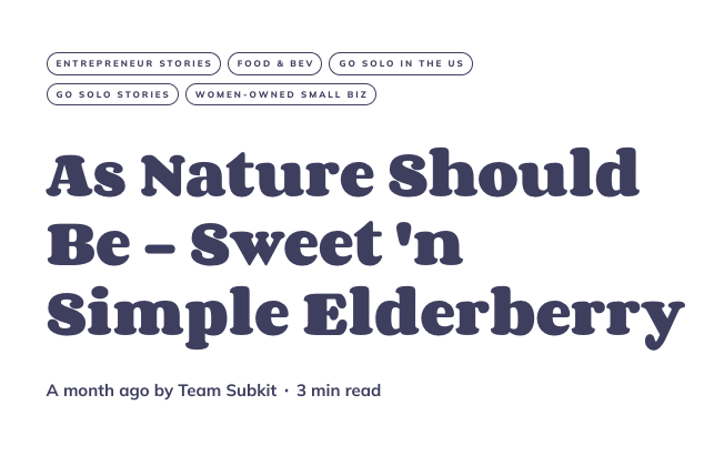 Sweet 'n Simple - As Nature Should Be