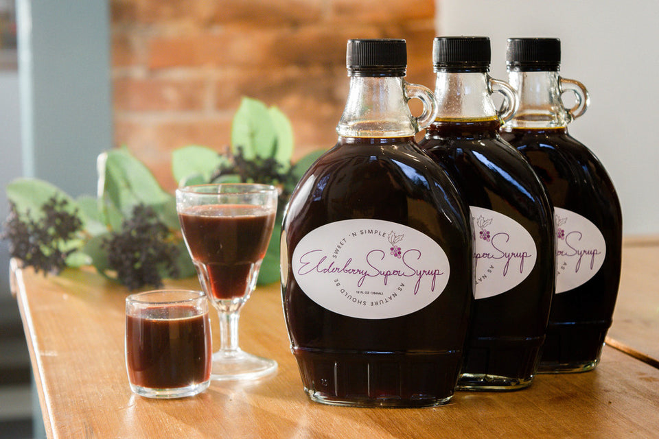 Sweet 'n Simple Elderberry Syrup is great for your whole family during Cold & Flu Season!