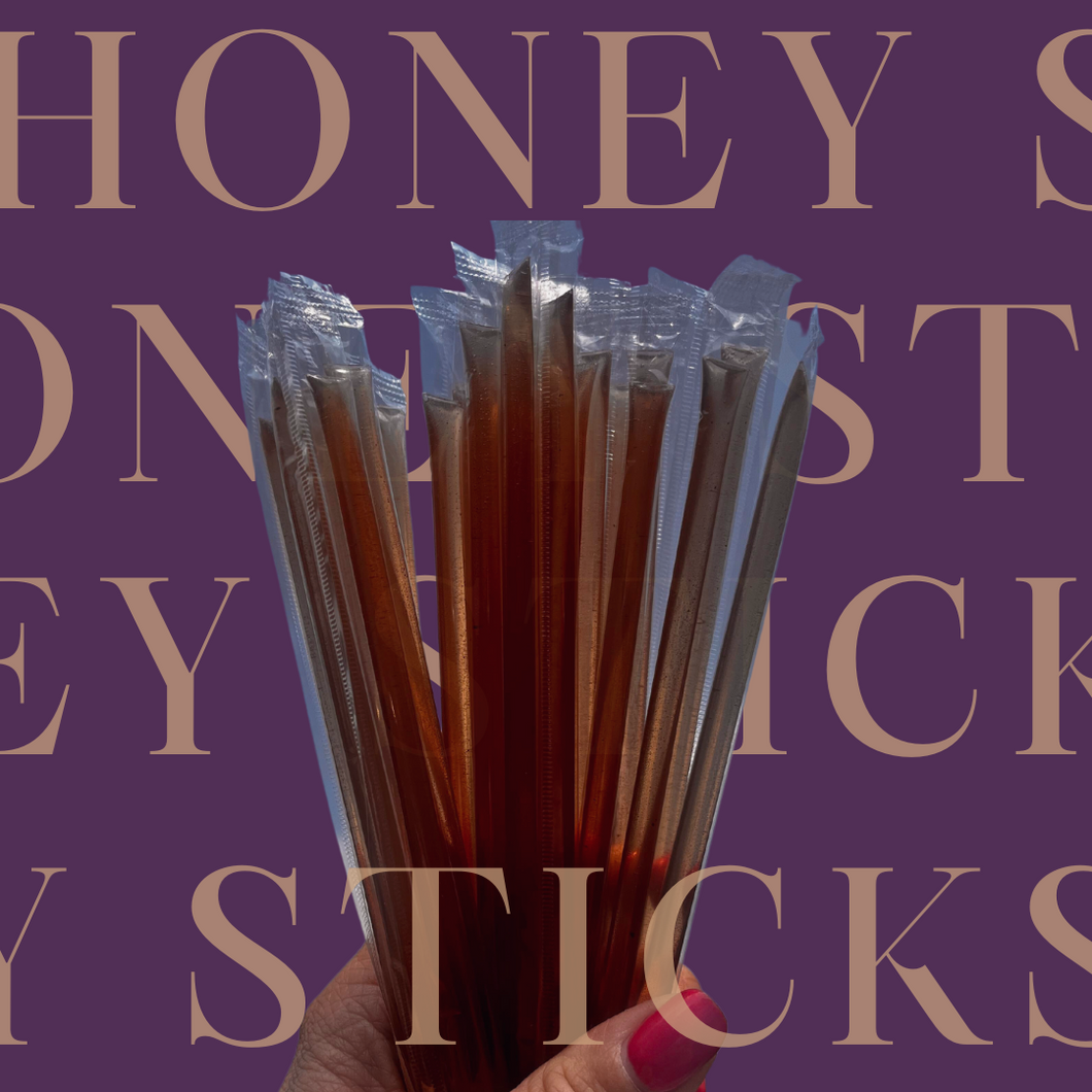 Elderberry Infused Honey Sticks (pack of 12)