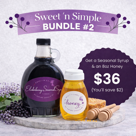 Bundle #2 – Seasonal Wellness Set (Seasonal Syrup + 8oz Honey)