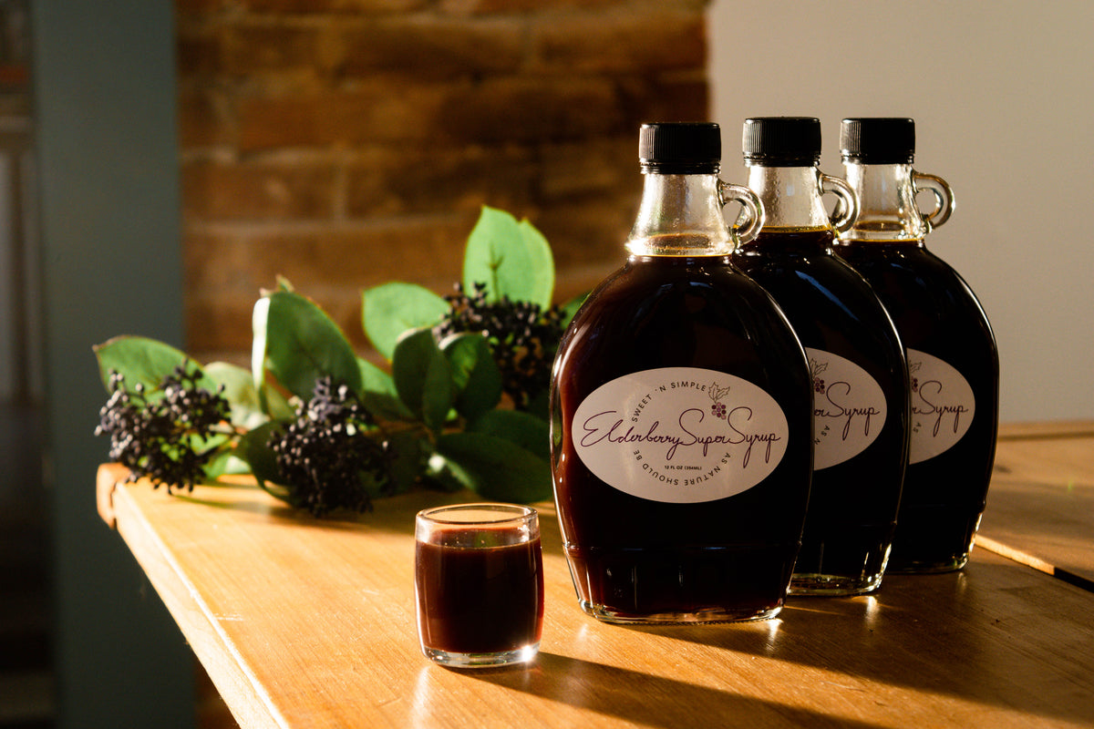 handmade small batch elderberry syrup shipped to your door